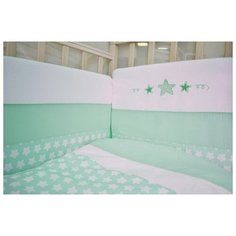 Forest kids Бортик в кровать Little Stars mint