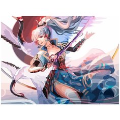 Картина по номерам на холсте Игра Genshin Impact - 7238 Г 30x40