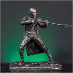 Мандалорец металлическая коллекционная фигурка Звездные войны / The Mandalorian Star Wars ATM Studio