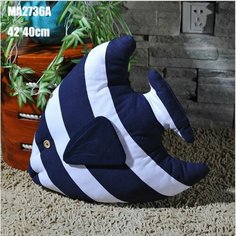 Декоративная подушка Рыбка 44 см BLUE Marine Myrion Co