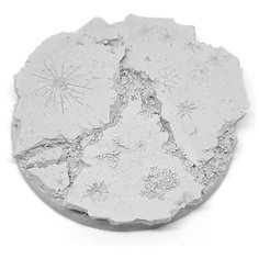 Подставка для миниатюр (Вархаммер, Warhammer и пр.) круглая "Ruins Bases / Руины", 60 мм, непокрашенная, 1 шт. Micro Art Studio