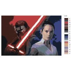 Картина по номерам Z-419 "Звездные войны" 70x110 Brushes Paints