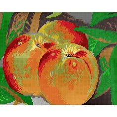 Алмазная мозаика Персики 27,5Х35см Diamant