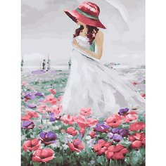Картина по номерам Девушка на поле цветов 40х50 см Hobby Home