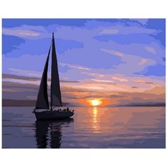 Картина по номерам Отражение заката 40х50 см Hobby Home