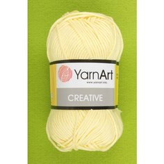 Пряжа YarnArt Creative светло-желтый (224), 100%хлопок, 85м, 50г, 1шт