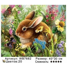 Картины по номерам для детей WB7682 на подрамнике 30х40см Нет бренда