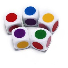 Кубик игральный с цветными сторонами GET Beads