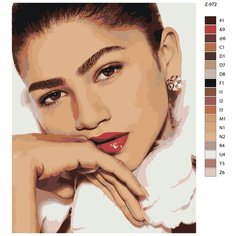 Картина по номерам Z-972 "Зендея-Zendaya" 70x90 Brushes Paints