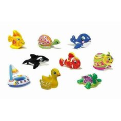 Игрушка надувная Зверушки Puffn Play, 27х10 см (10 в асс) Intex 58590NP