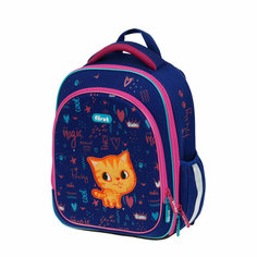 Ранец Först F-LIGHT «Funny cat» 37×28×16см, 2 отделения, 2 кармана, анатомическая спинка Forst