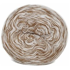 Пряжа Рассказовская Акрил меланж (Рассказовская), белый/бежевый - 04, 100% акрил, 2 мотка, 250 г, 750 м.