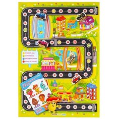 Настольная игра Woodlandtoys Кто приедет первым 19,5*27,5
