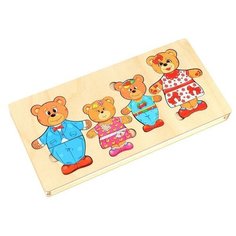 Конструктор-персонаж «Семья бурых медведей», ЛазерПРО Toy Sib