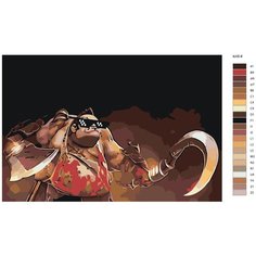 Картина по номерам, 72 x 108, IIIR-P-14, дота, пудж, "Живопись по номерам", набор для раскрашивания, раскраска