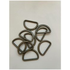 Полукольца для рукоделия, латунь, 30 мм, 10 шт. Нет бренда