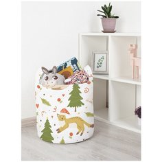Корзина для игрушек JoyArty "Новогодние коты" 35x35 см