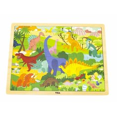 Развивающие игрушки из дерева Viga Toys Пазлы "Мир динозавров" (48 элементов)