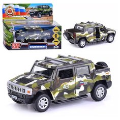 Машина металл HUMMER H2 PICKUP Камуфляж 12 см (HUM2PICKUP-12MIL-GN) Технопарк