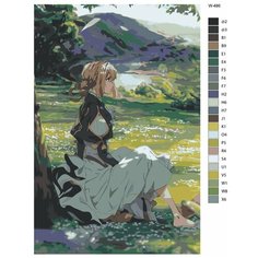 Картина по номерам W-486 "Аниме - Вайолет Эвергарден" 60х90 Brushes Paints