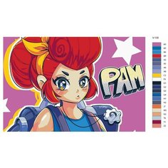 Картина по номерам V-130 "Игра Brawl Stars (Бравл Старс). Пэм" 60х90 Brushes Paints