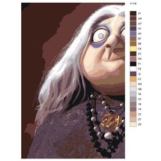 Картина по номерам Y-116 "Семейка Аддамс, Бабушка" 50x70 Brushes Paints