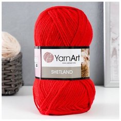 Пряжа "Shetland" 30% шерсть верджин, 70% акрил 220м/100гр (507 алый) Yarn Art