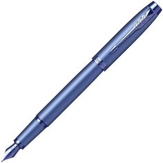 Ручка перьевая Parker IM Monochrome F328, Blue PVD (Перо F) 2172963