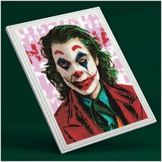 Алмазная мозаика на подрамнике 40х50 картина стразами Джокер Цветной