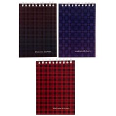 Блокнот Альт Ultimate basics. Шотландка 3-60-472 А6, 60 листов, микс