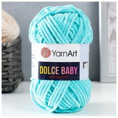 Пряжа "Dolce Baby" 100% микрополиэстер 85м/50 гр (746 св. бирюза), 1шт Yarn Art