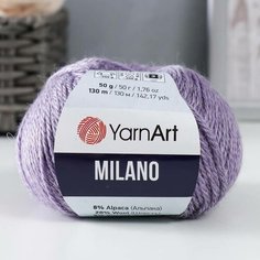 Пряжа "Milano" 8%альпака, 20%шерсть, 8%вискоза, 64%акрил 130м/50гр (860 астра), 1шт Yarn Art