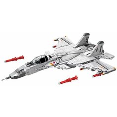 Конструктор Sembo Block 202055 Самолет истребитель 1186 дет. подарок внуку, сыну, ребенку
