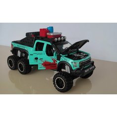 Машинка форд F-150 Raptor с дымом 1/24 с багажником/ запасным колесом Нет бренда