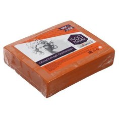 Пластилин скульптурный Calligrata, твёрдый, 500 г, терракотовый Нет бренда