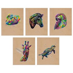 Тетрадь общая 48л, А5 Канц-Эксмо Craft art (клетка, скрепка) разные виды