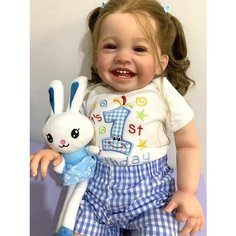 Кукла Реборн девочка Вероника (мягконабивная) 60см NPK Doll