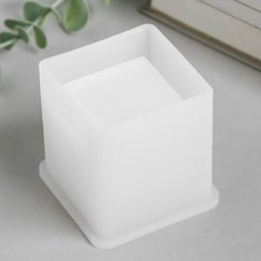 Frau Liebe Молд силикон "Подсвечник квадратный" 5,7х5,7х6,2 см