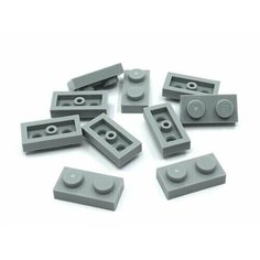 Деталь LEGO 4211398 Плитка 1X2 (серая) 50 шт.
