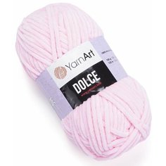 Пряжа YarnArt Dolce -1 шт, 796 розовый, 100% микрополиэстер (плюшевая) 120м/100г
