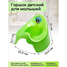 Горшок детский для мальчика и девочки со спинкой Elfplast