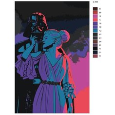 Картина по номерам Z-406 "Звездные войны. Love" 40x60 Brushes Paints