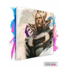 Картина по номерам на холсте Dota 2 - Invoker, 90 х 90 см Красиво Красим