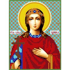 Алмазная мозаика икона Святая Ирина 17*23 см Diamant