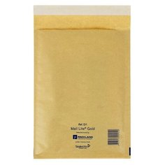 Крафт-конверт с воздушно-пузырьковой плёнкой Mail Lite, 18х26 см, Gold Calligrata