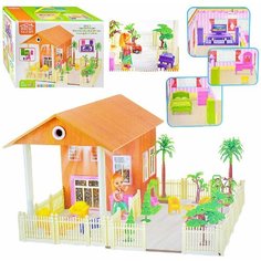 Домик для кукол 962 свет-звук, в коробке Фанронг