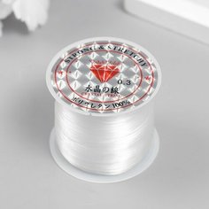 Леска для бисера 0,3 мм 200 м, белый NO Name