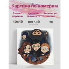 Картина по номерам на стену "Гарри Поттер" Раскрасим сами
