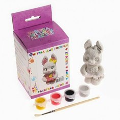 Набор для раскраски "Зайка в штанишках" 11х8х7см ТВОРИМ ВМЕСТЕ