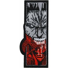 Нашивка, шеврон, патч (patch) Cyberpunk 2077 Oni Demon без маски, Киберпанк, большая, аниме, размер 14,2*6 см Нет бренда
